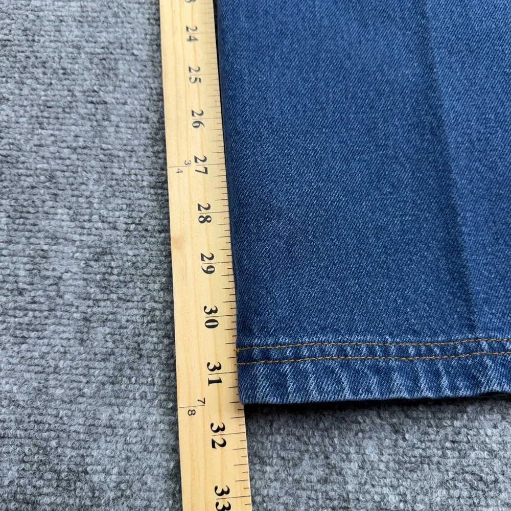 Duluth Trading Jeans Mens 46x31 Blue  Ballroom 5 Pocket Relaxed‎ Fit Denim